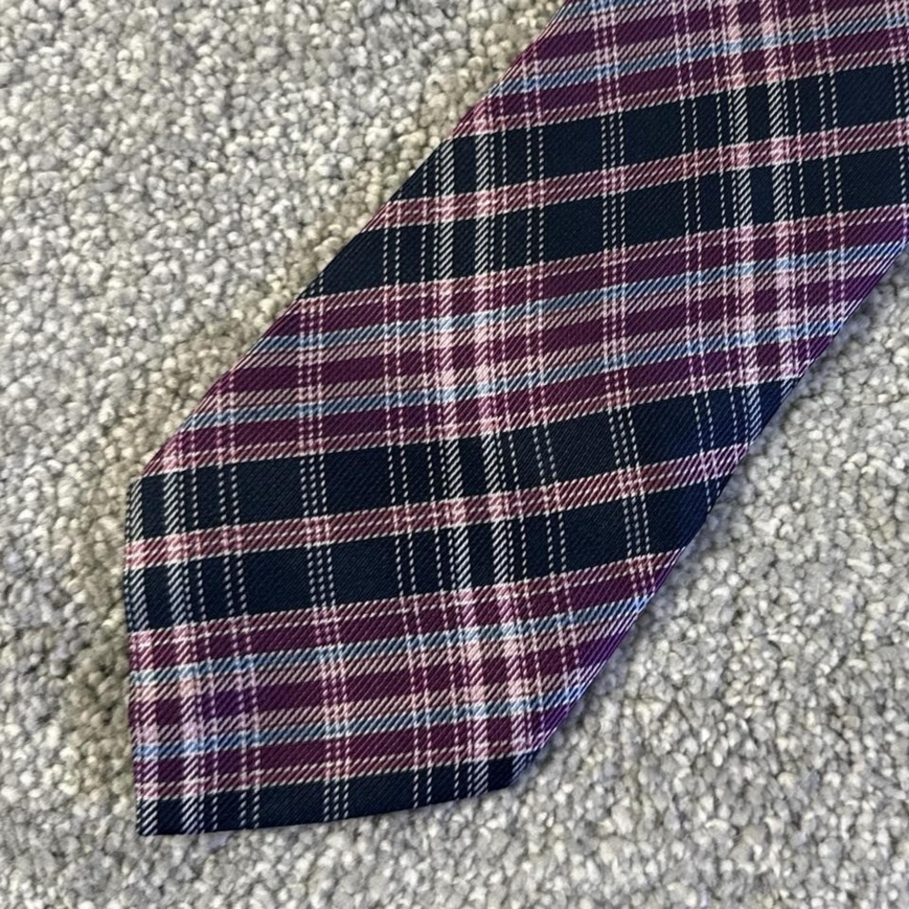 Cesare Casadonte Silk Tie Purple Pattern Made in Italy Luxury